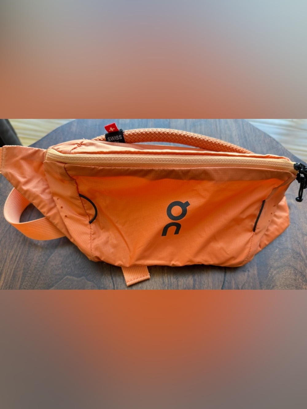 On Cloud Running Orange Waist Pack - Lightweight 2L Fanny Pack